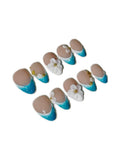 Aqua Floral - Nailsnail