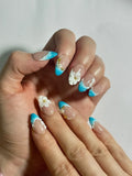 Aqua Floral - Nailsnail